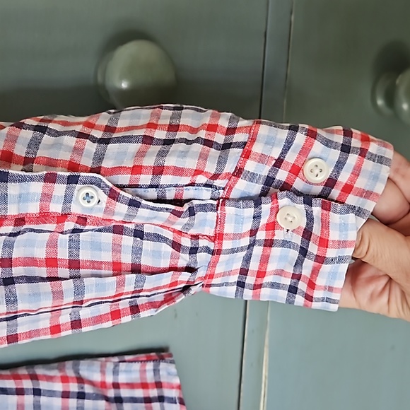 Jimmy Au Beverly Hills Mens' Button Down Linen Shirt - Picture 9 of 12